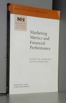 Couverture du produit · Marketing Metrics and Financial Performance (Marketing Science Institute (MSI) Relevant Knowledge Series)