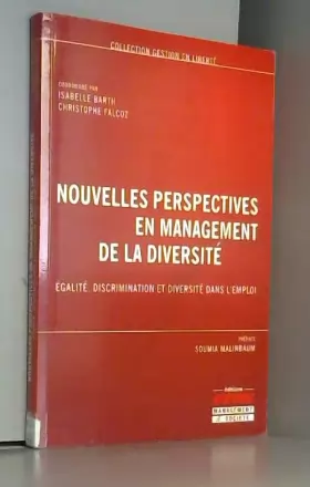 Couverture du produit · Nouvelles perspectives en management de la diversité : Egalité, discrimination et diversité dans l'emploi