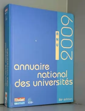 Couverture du produit · Annuaire national des universités 2009