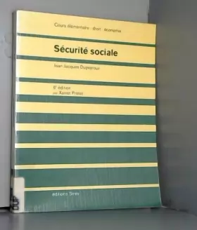 Couverture du produit · Securite sociale