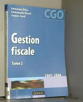 Couverture du produit · Gestion fiscale 2005/2006 - Tome 2 - 4ème édition: Manuel
