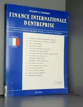 Couverture du produit · Finance internationale d'entreprise