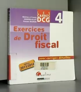Couverture du produit · Carrés Exos DCG 4 Droit fiscal