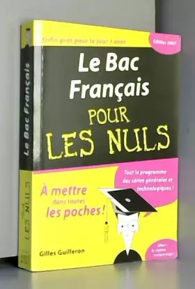 Couverture du produit · Le Bac Français pour les Nuls