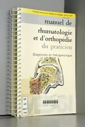 Couverture du produit · Manuel de rhumatologie et d'orthopédie du praticien : Diagnostic et thérapeutique (Spirales)