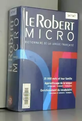 Couverture du produit · Le Robert Micro: Dictionnaire d'apprentissage de la langue française Version reliée