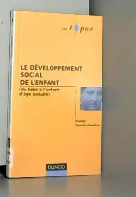 Couverture du produit · Le développement social de l'enfant