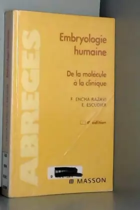 Couverture du produit · Embryologie humaine: MOLECULE CLINIQ.