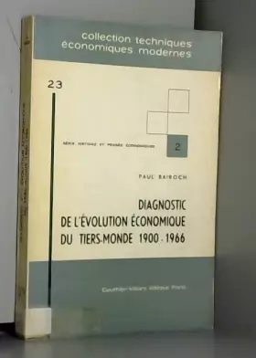 Couverture du produit · Diagnostic de l'évolution économique du Tiers-monde : 1900-1966, par Paul Bairoch