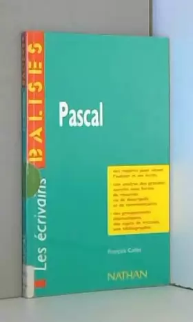 Couverture du produit · Pascal: Des repères pour situer l'auteur et ses écrits...