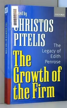 Couverture du produit · The Growth of the Firm: The Legacy of Edith Penrose