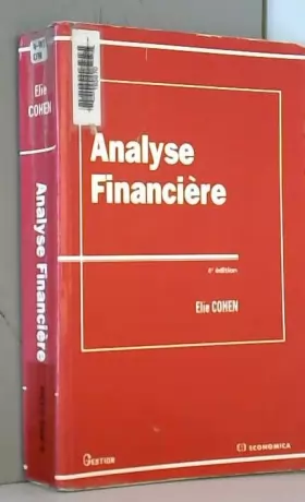 Couverture du produit · Analyse financière