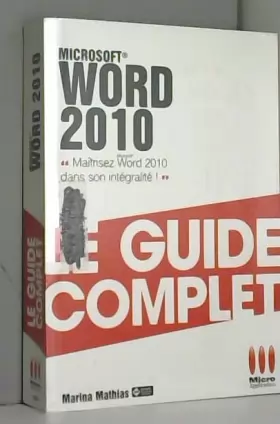 Couverture du produit · Microsoft® Word 2010