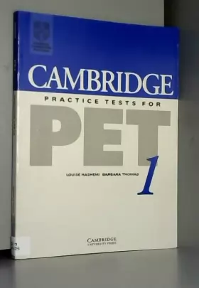 Couverture du produit · Cambridge Practice Tests for PET 1 Student's book