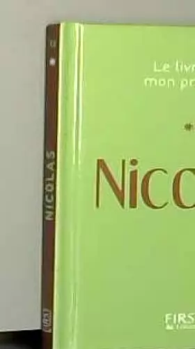 Couverture du produit · Le Livre de mon prénom - Nicolas 13
