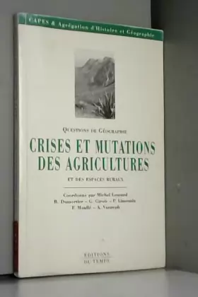 Couverture du produit · Crises et mutations des agricultures et des espaces ruraux