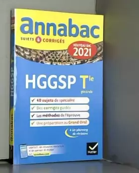 Couverture du produit · Annales du bac Annabac 2021 HGGSP Tle générale (spécialité): sujets & corrigés nouveau bac