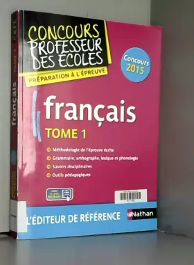 Couverture du produit · Français - Tome 1 - Epreuve écrite
