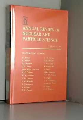 Couverture du produit · Annual Review of Nuclear and Particle Science: 1984