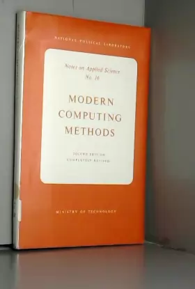 Couverture du produit · Modern Computing Methods (Notes on Applied Science)