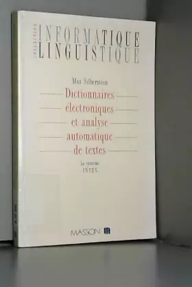 Couverture du produit · Dictionnaires électroniques et analyse automatique de textes