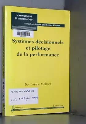 Couverture du produit · Systèmes decisionnels et pilotage de la performance