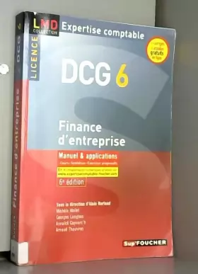 Couverture du produit · DCG 6 - Finance d'entreprise - Manuel et applications - 6e édition
