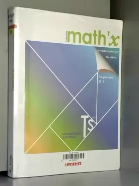 Couverture du produit · Math'x Tle S enseignement spécifique - Manuel format compact - édition 2012