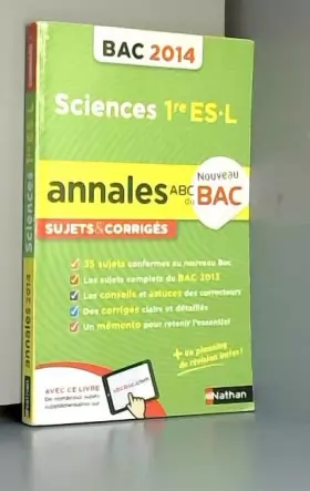 Couverture du produit · ANNALES BAC 2014 SCIENCES 1ERE