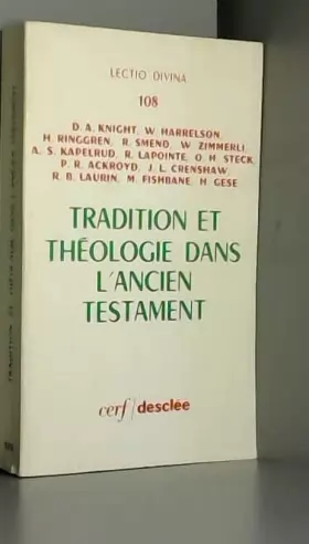 Couverture du produit · Tradition et theologie dans l'ancien testament