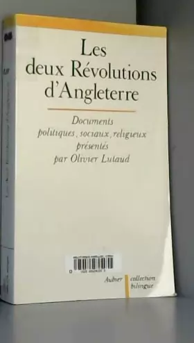 Couverture du produit · Les Deux révolutions d'Angleterre (Collection bilingue) (French Edition)