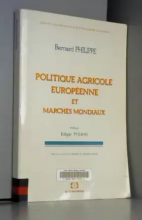 Couverture du produit · Politique agricole européenne et marchés mondiaux.