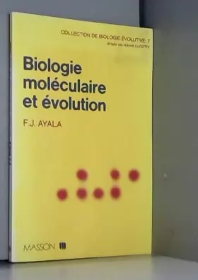 Couverture du produit · Biologie moléculaire et evolution
