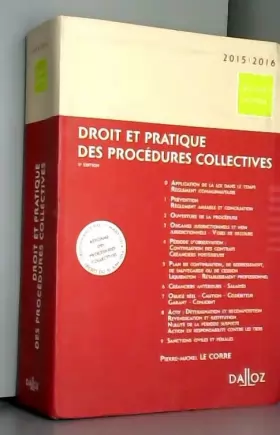 Couverture du produit · Droit et pratique des procédures collectives 2015/2016