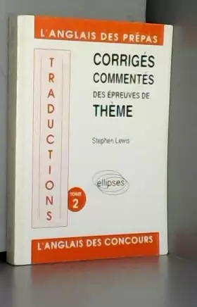 Couverture du produit · Traductions: Corrigés commentés des épreuves de thème : 1988,1989,1990,1991,1992