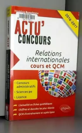 Couverture du produit · Relations Internationales Cours et QCM 2016-2017