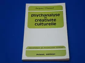 Couverture du produit · Psychanalyse et créativité culturelle.