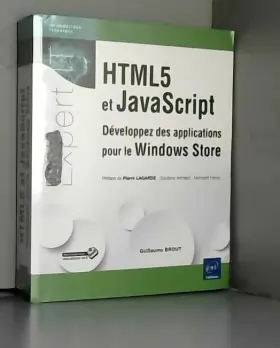 Couverture du produit · HTML5 et JavaScript - Développez des applications pour le Windows Store