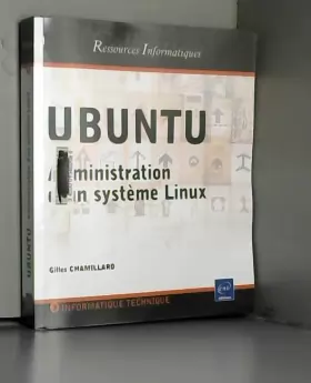 Couverture du produit · UBUNTU - Administration du système Linux