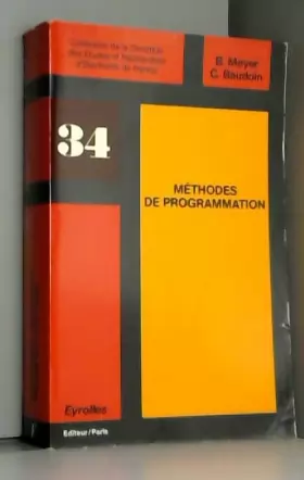 Couverture du produit · Méthodes de programmation (Collection de la Direction des études et recherches d'Électricité de France)
