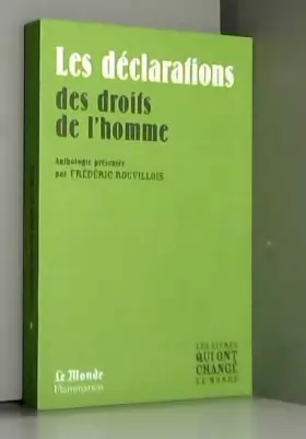 Couverture du produit · LES DECLARATIONS DES DROITS DE L'HOMME