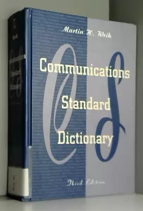 Couverture du produit · Communications Standard Dictionary