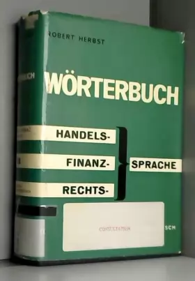 Couverture du produit · Wörterbuch für Handel, Finanz und Recht / Dictionary of Commerce, Finance and Law
