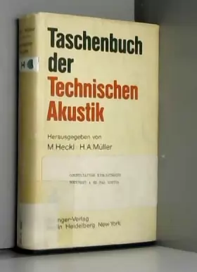 Couverture du produit · Taschenbuch der technischen Akustik (German Edition)