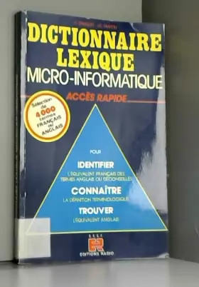Couverture du produit · Dictionnaire lexique micro-informatique a acces rapide