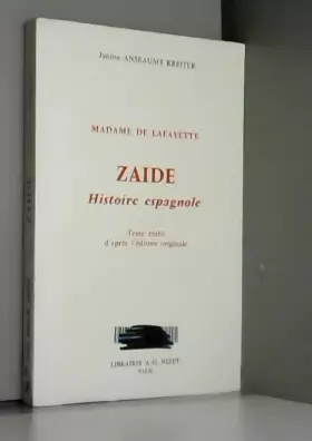 Couverture du produit · Zaïde, Histoire espagnole