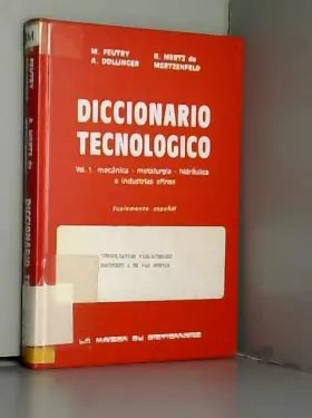 Couverture du produit · Technological dictionary : Vol. 1  Supplémént espagnol