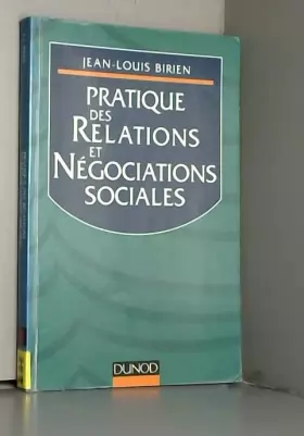 Couverture du produit · Pratique des relations et négociations sociales