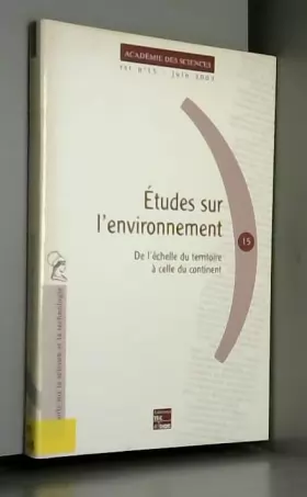 Couverture du produit · Etudes sur l'environnement: de l'échelle du territoire à celle du continent.