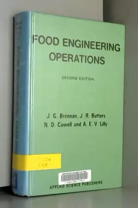 Couverture du produit · Food Engineering Operations